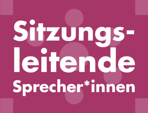 Sitzungsleitende Sprecher*innen