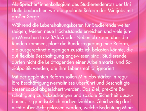 Keine Minijob-Reform auf dem Rücken der Studierenden